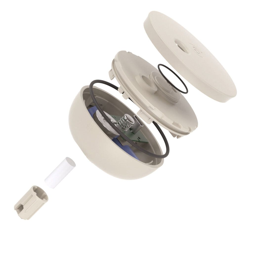 Breevia aufladbarer schwimmender Luftbefeuchter aus RCS rABS - beige-973