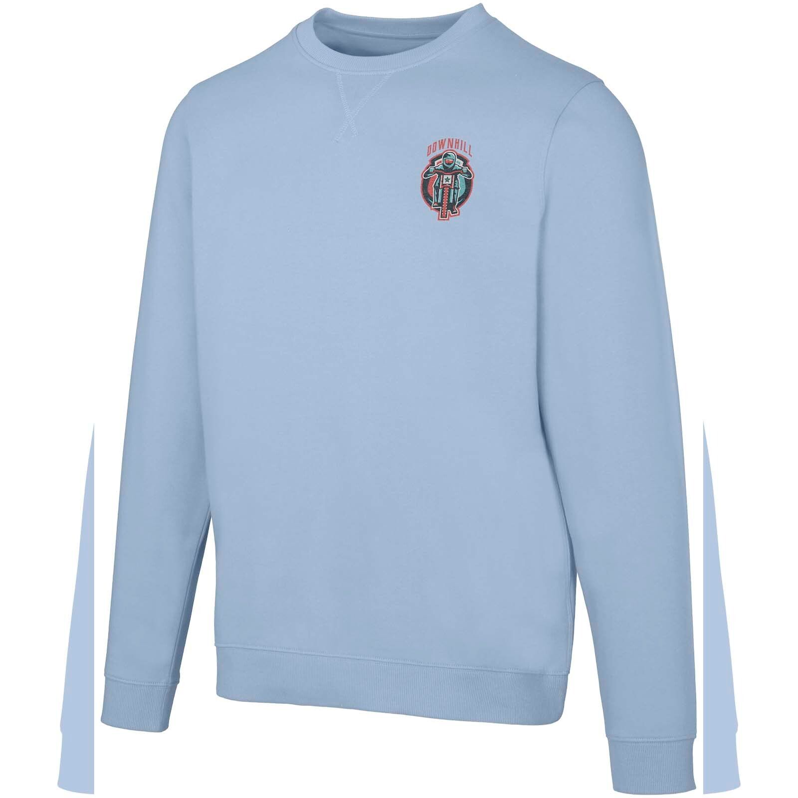 Jasper 280 g/m² Pullover mit Rundhalsausschnitt aus recycelter Bio Baumwolle (OCS), unisex - nebelblau-894