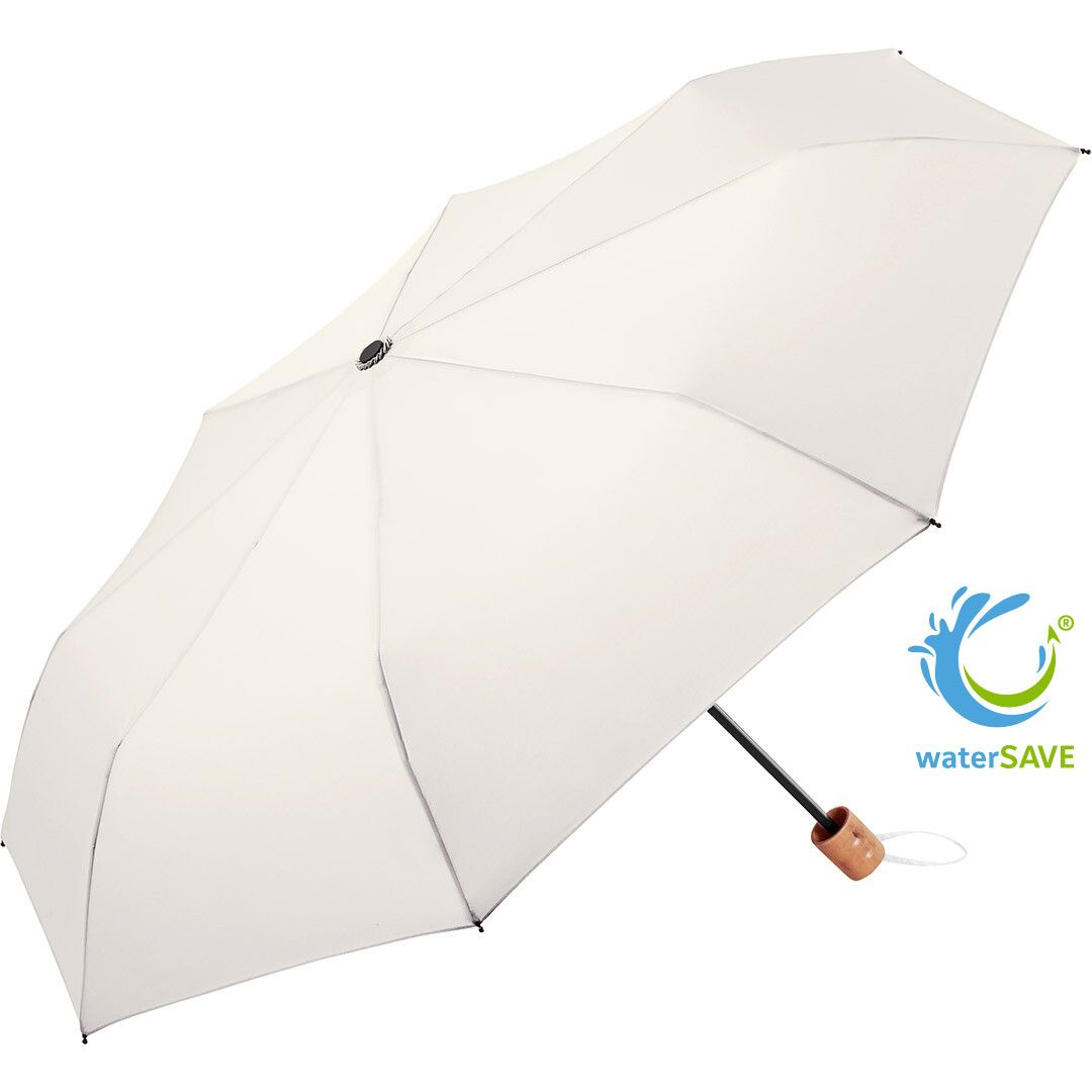 Taschenschirm ÖkoBrella Shopping mit waterSAVE® Bezug Ø98 cm - naturweiß-891