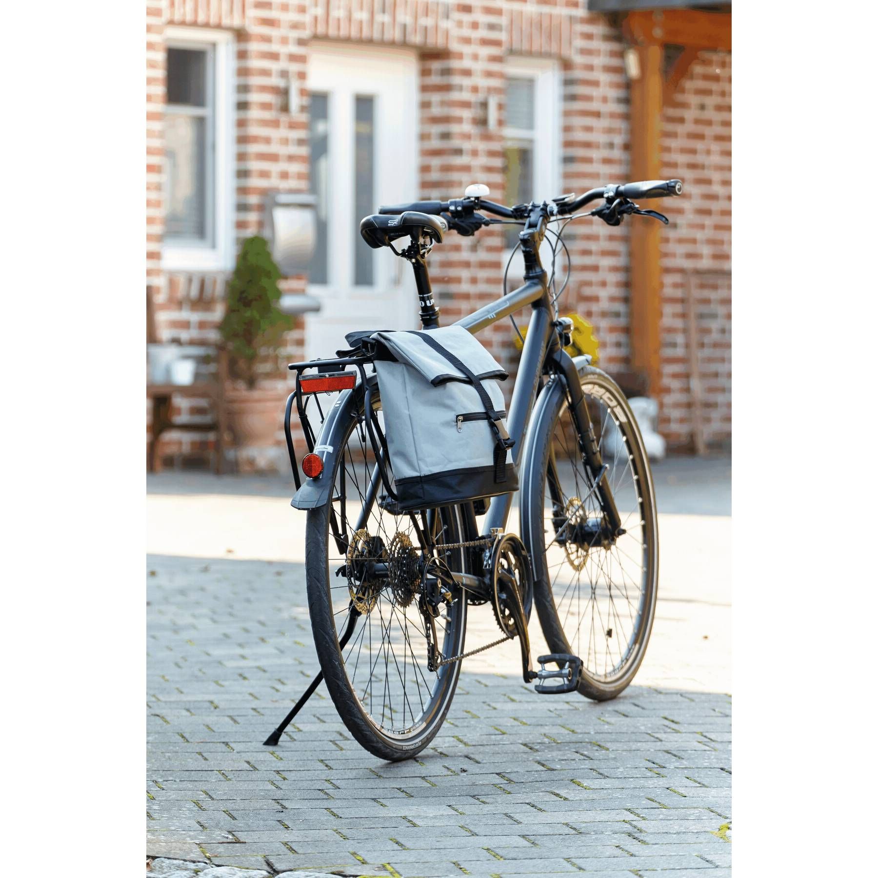 Fahrradtasche BIKE MATE - grau - schwarz-839