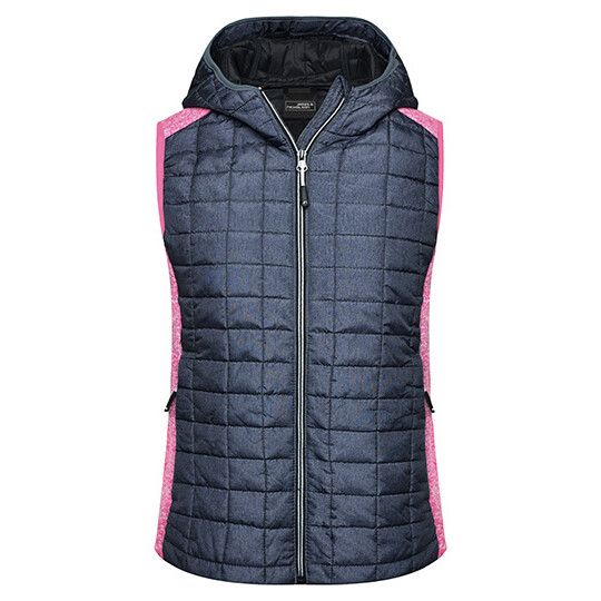 pink melange - anthracite melange