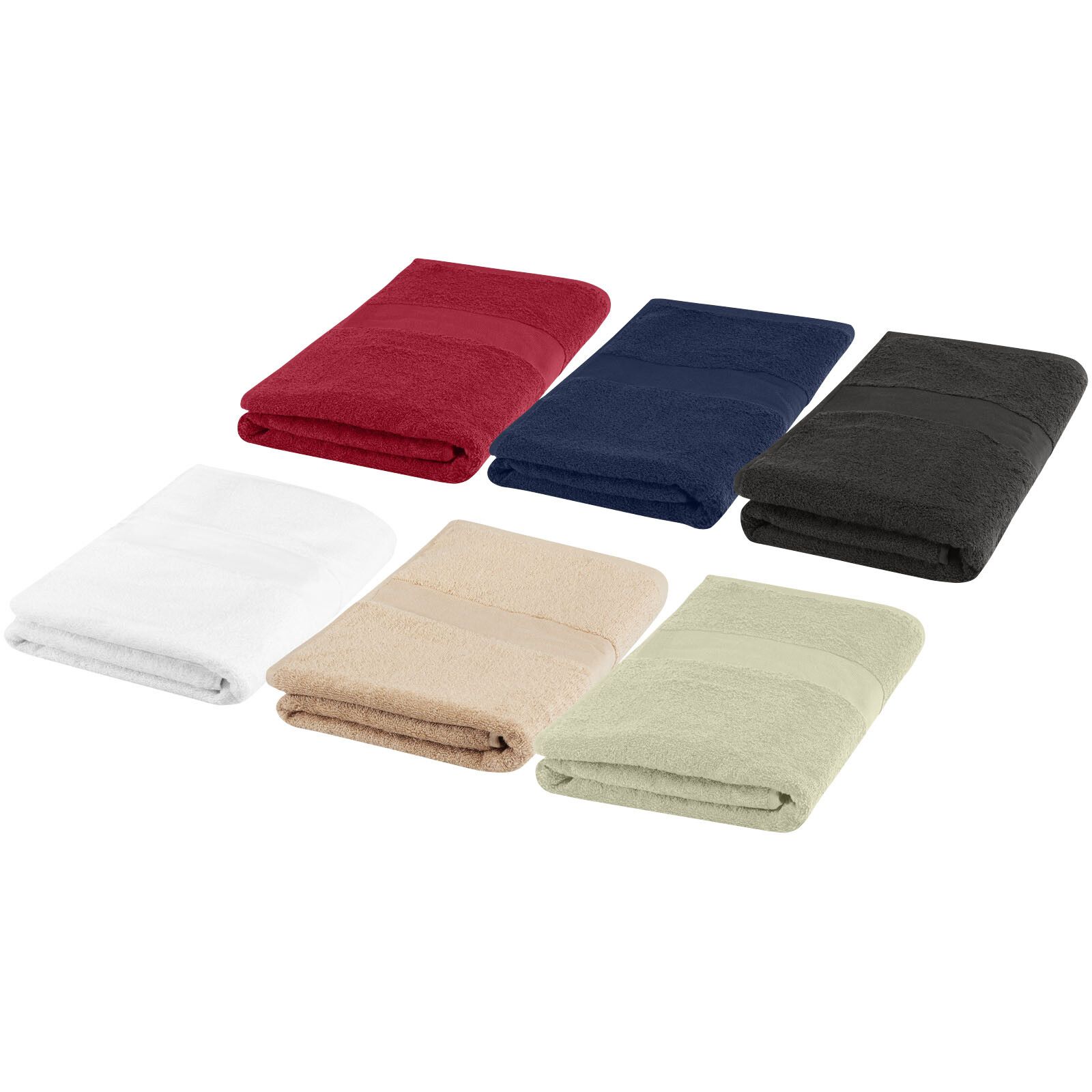 Evelyn 450 g/m² Baumwollhandtuch 100 x 180 cm - weiss-455