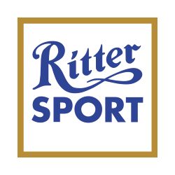Ritter Sport Logo auf weißem Hintergrund