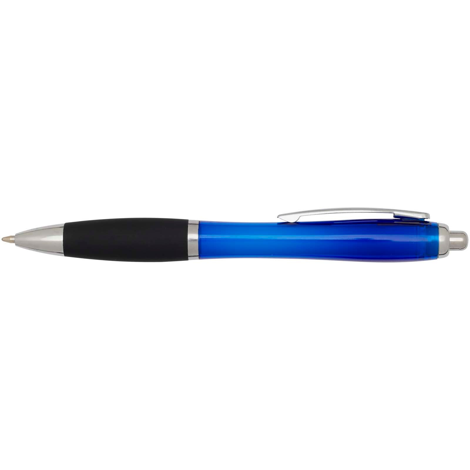 Nash RCS Kugelschreiber aus recyceltem Kunststoff mit farbigem Schaft und schwarzem Griff (schwarze Tinte) - royalblau-568
