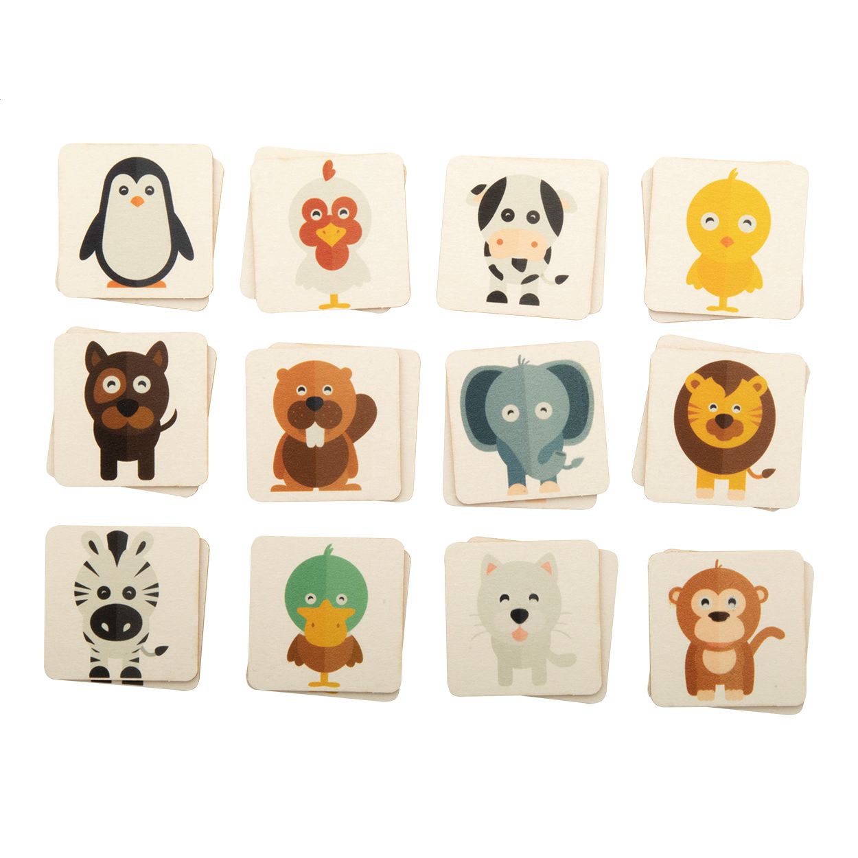 Peppermor Individuelles Memory-Spiel Tiermotive - natur-823