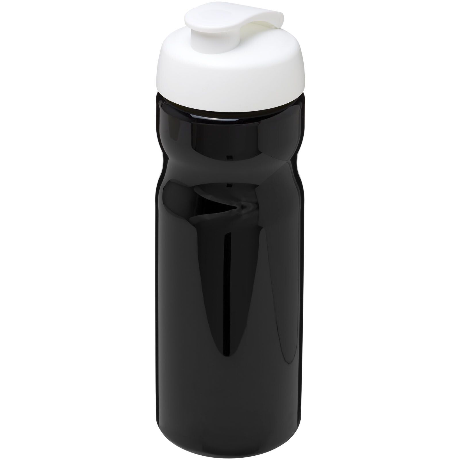 H2O Active Base 650 ml Sportflasche mit Klappdeckel - schwarz -  weiss-669