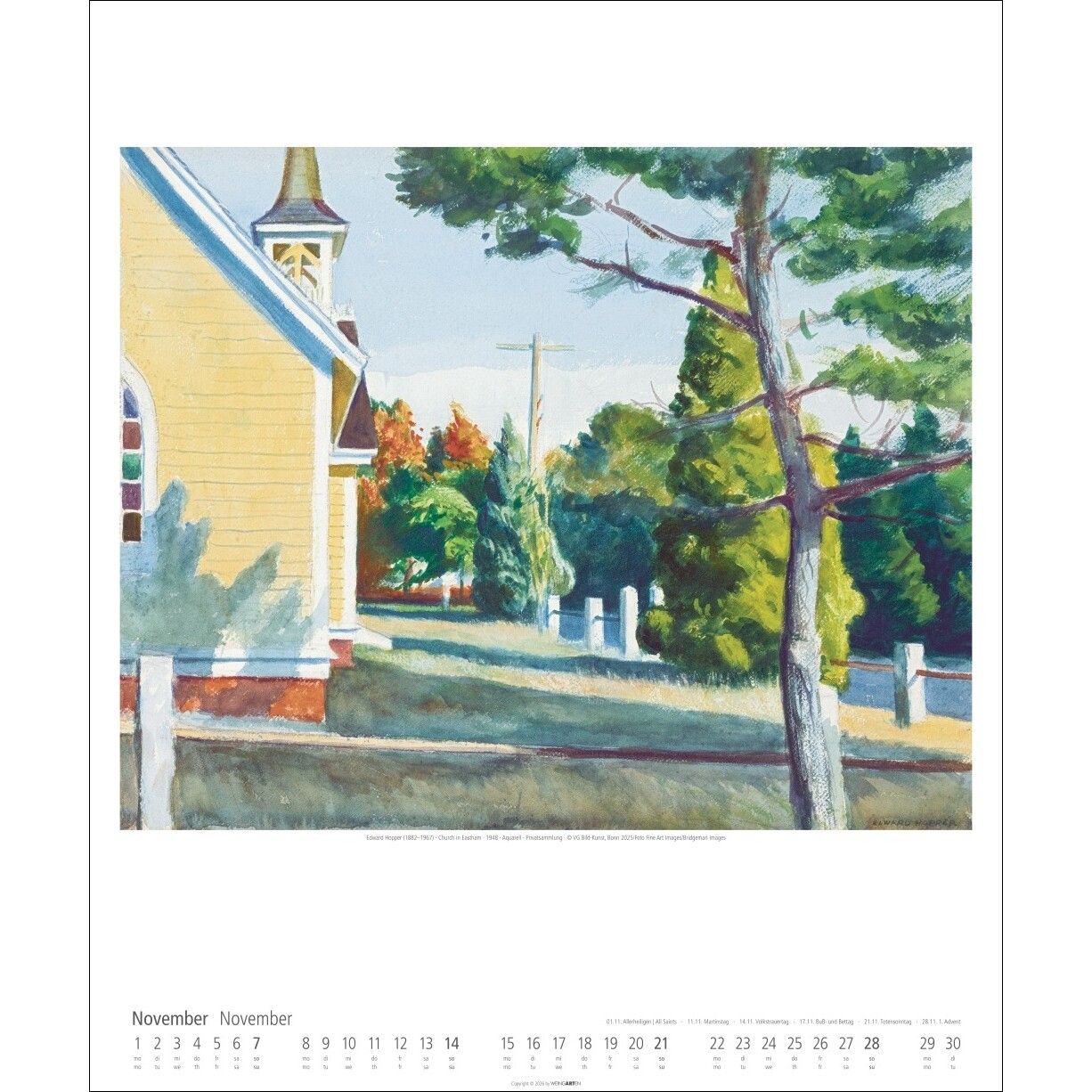 Edward Hopper - Kunst & Kultur Kalender-58