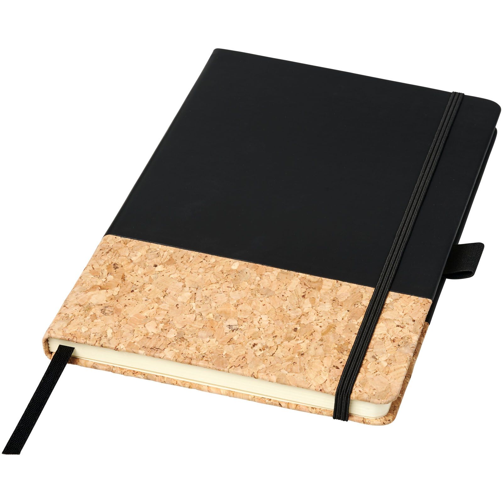 Evora A5 Notizbuch Thermo PU mit Kork - schwarz-99