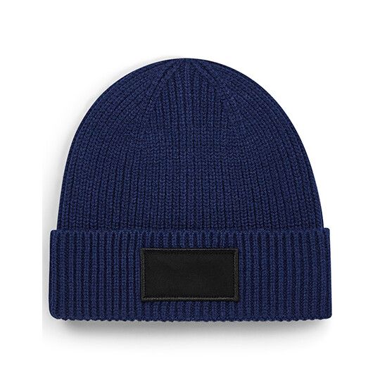 Fashion Patch Beanie - oxford navy - black-236