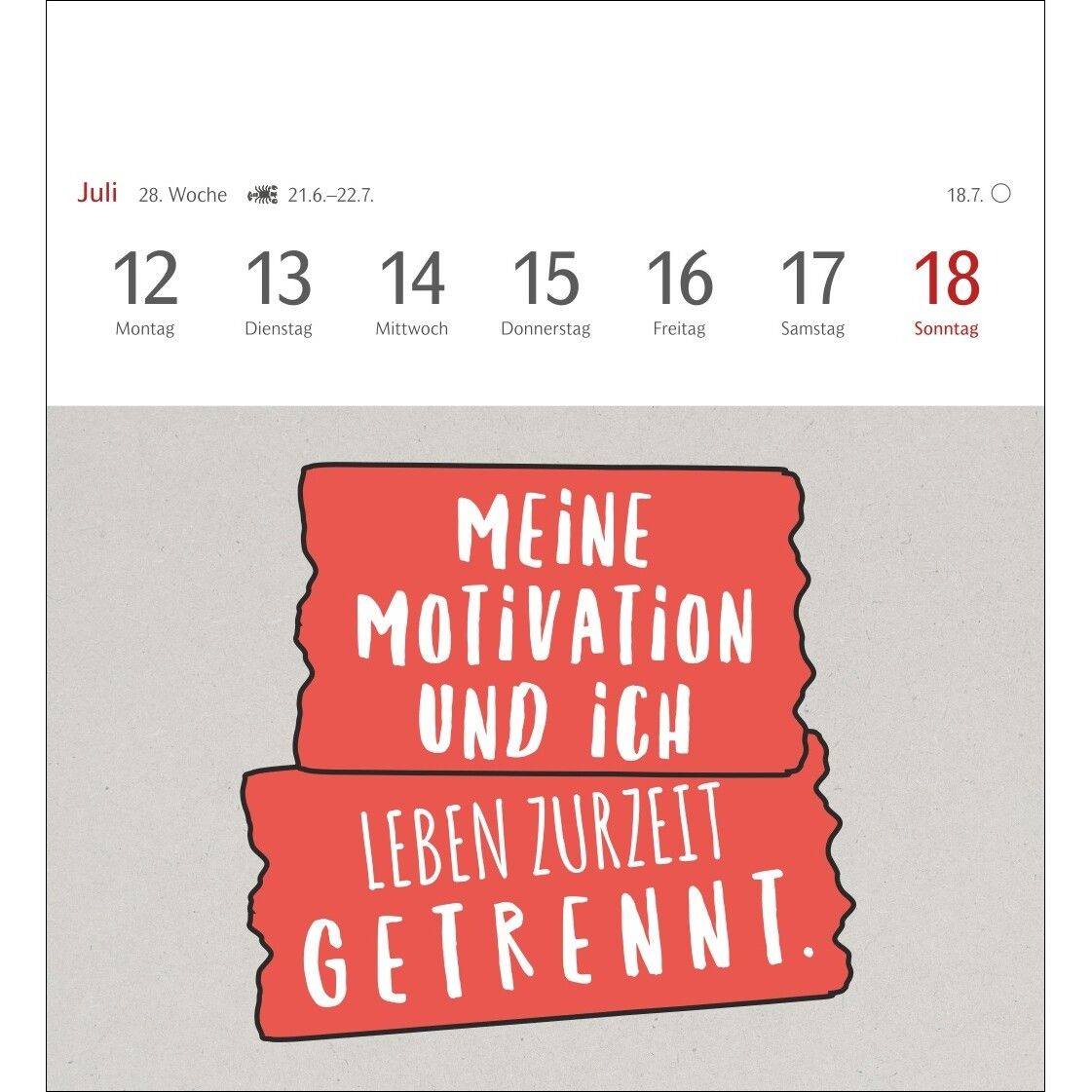 Typo-Sprüche-Kalender Postkartenkalender-692