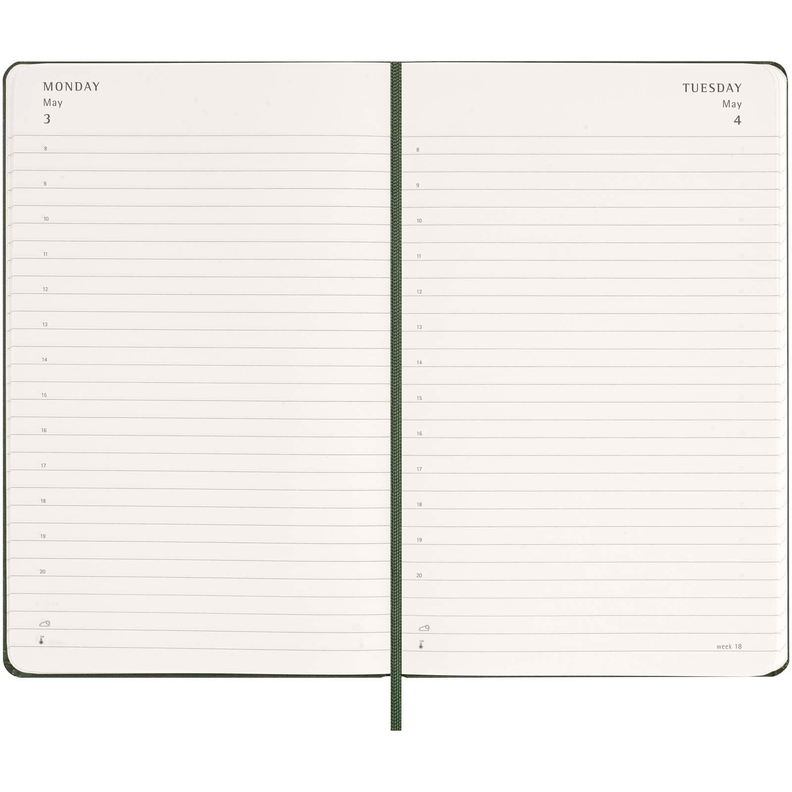 Moleskine Hardcover 12 Monate Tageskalender - myrtengrün-515