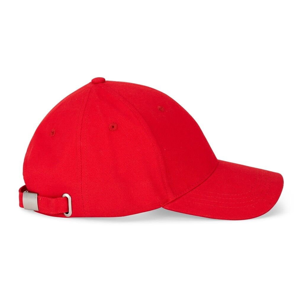 NATHAN Kappe aus 100 % Baumwolle (260 g/m²) mit 6 Paneelen - rot-833