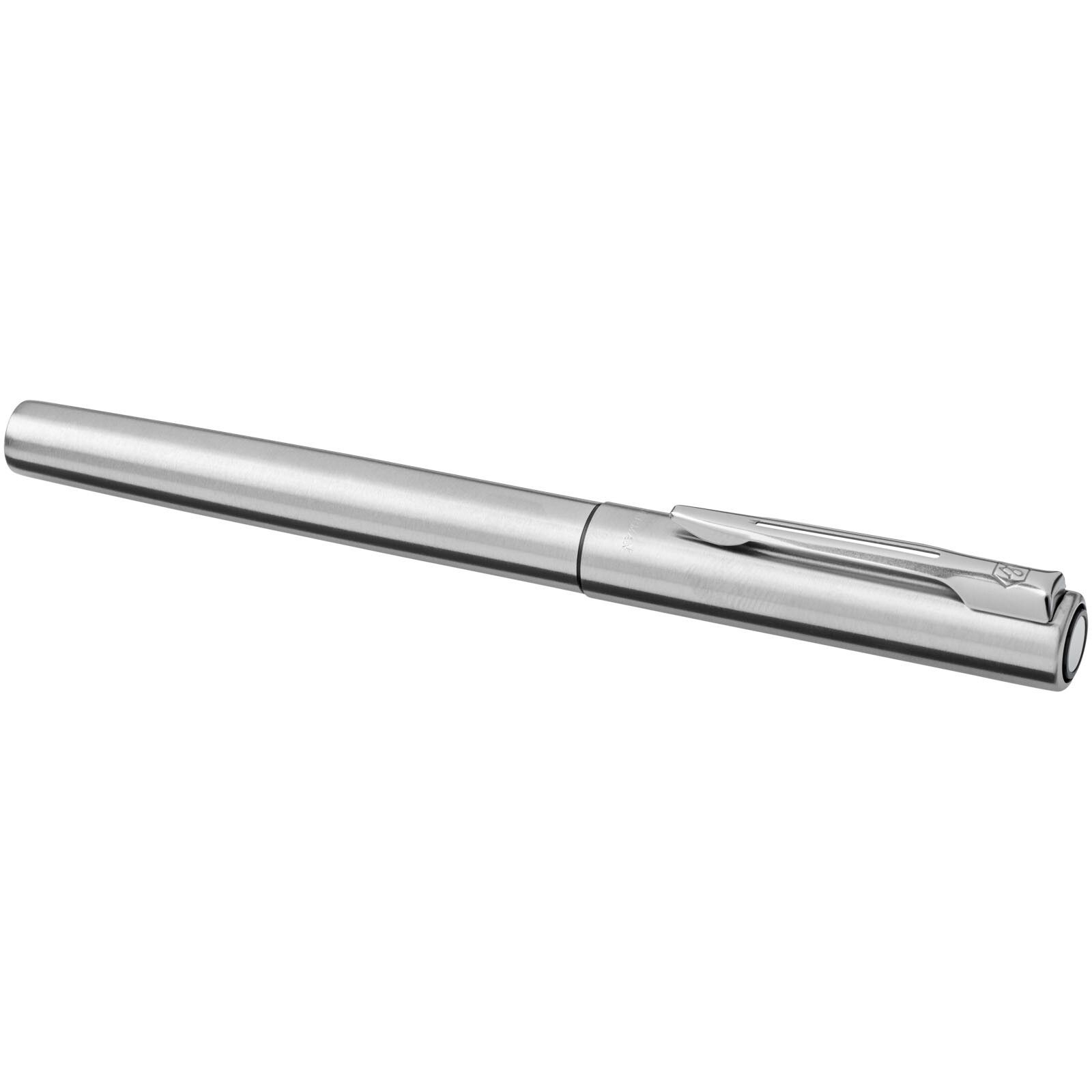 Waterman Graduate Tintenroller (schwarze Mine) - chrom-828