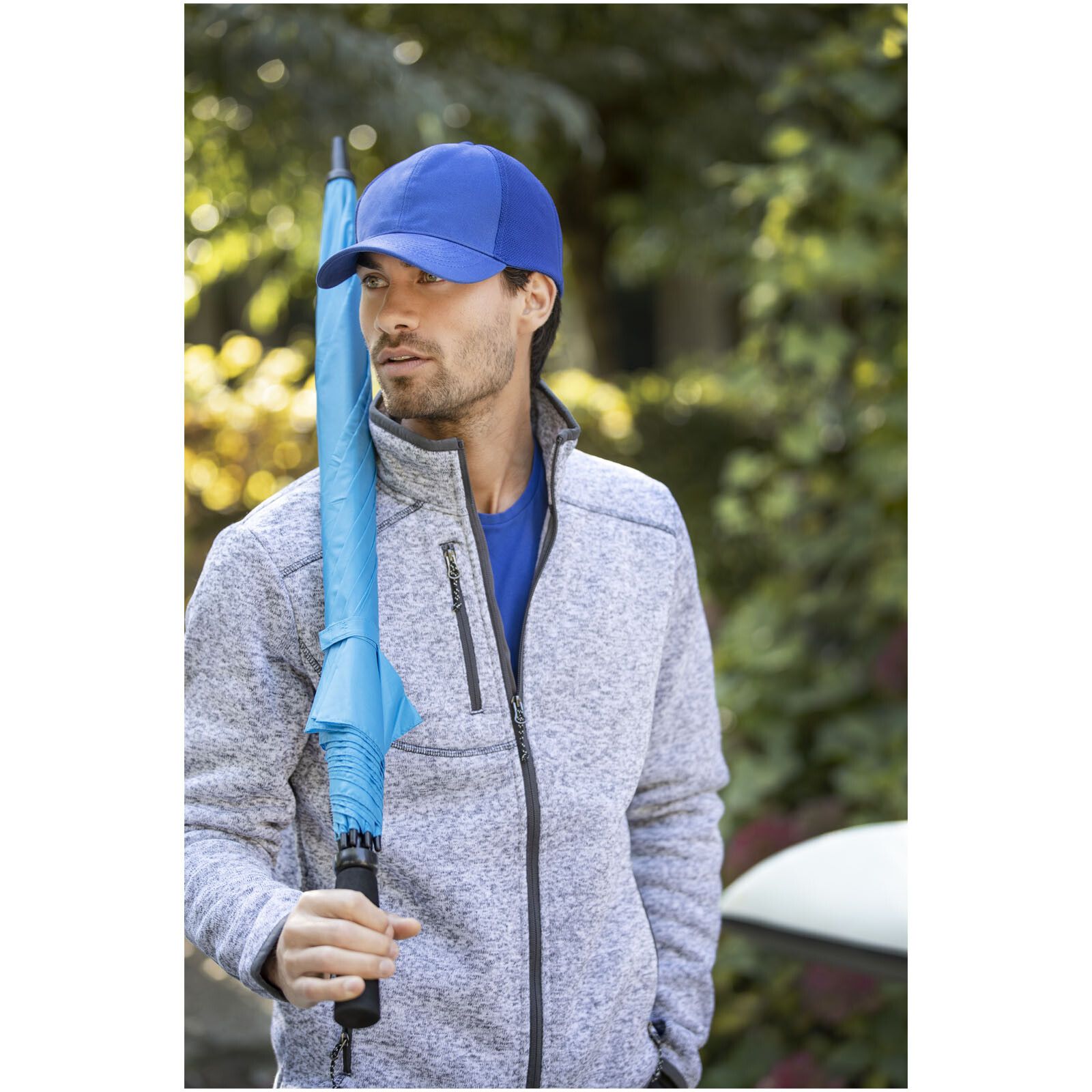 Yfke 30" Golfschirm mit EVA Kunststofffgriff - navy-110