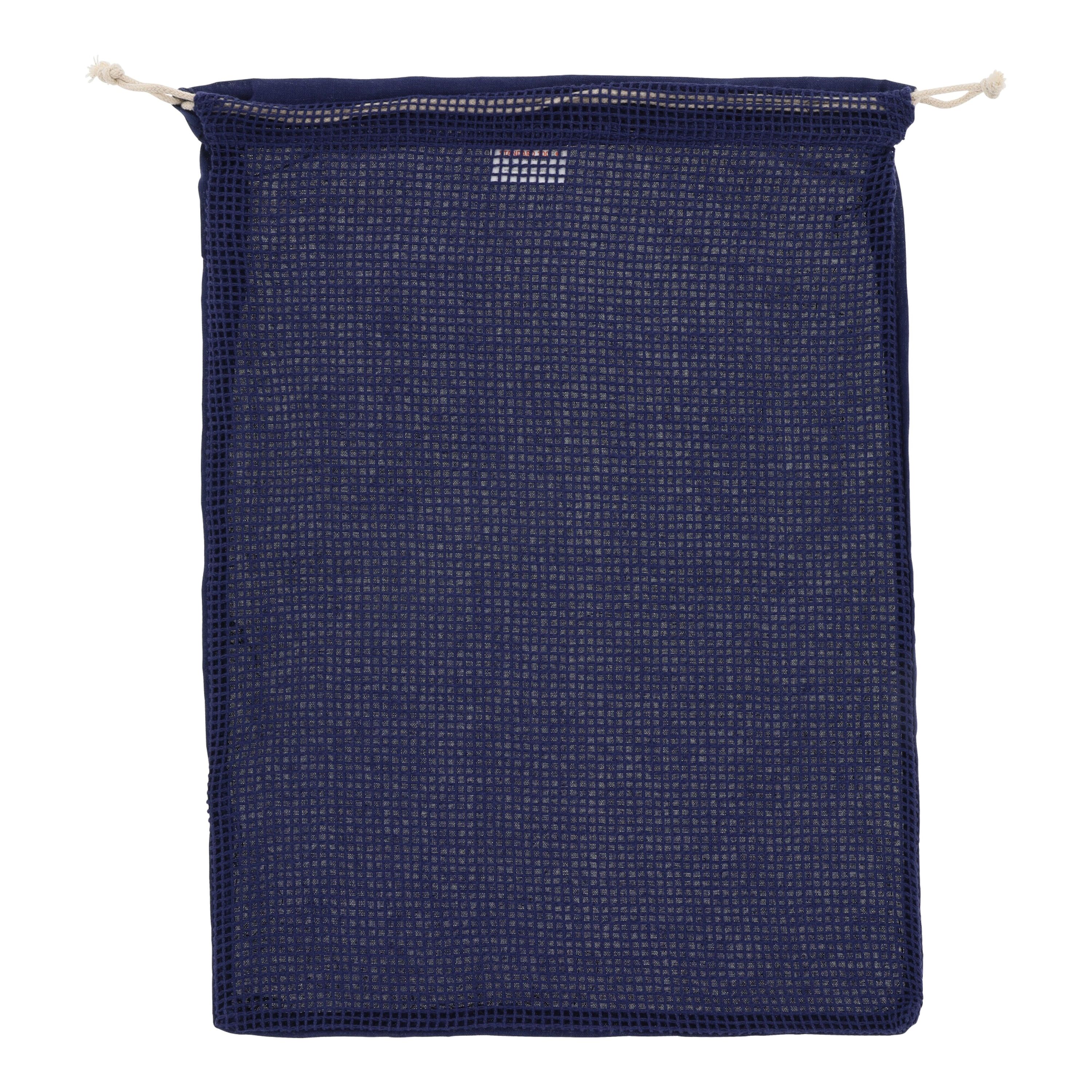 Wiederverwendbare Lebensmitteltasche OEKO-TEX® Baumwolle 30x40cm - dunkelblau-216