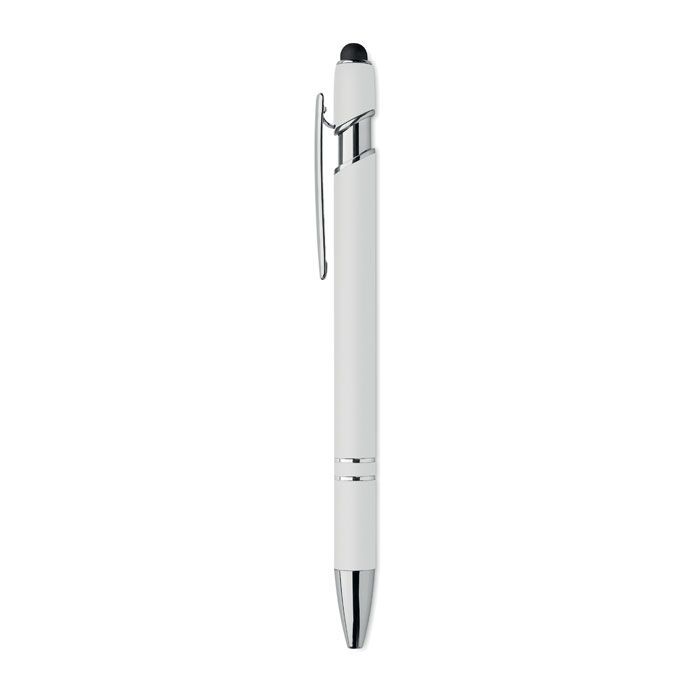 Druckkugelschreiber mit Stylus SIPARO - weiß-509