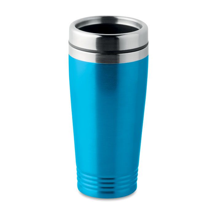 Doppelwandiger Trinkbecher 400 ml RODEO COLOUR - türkis-982