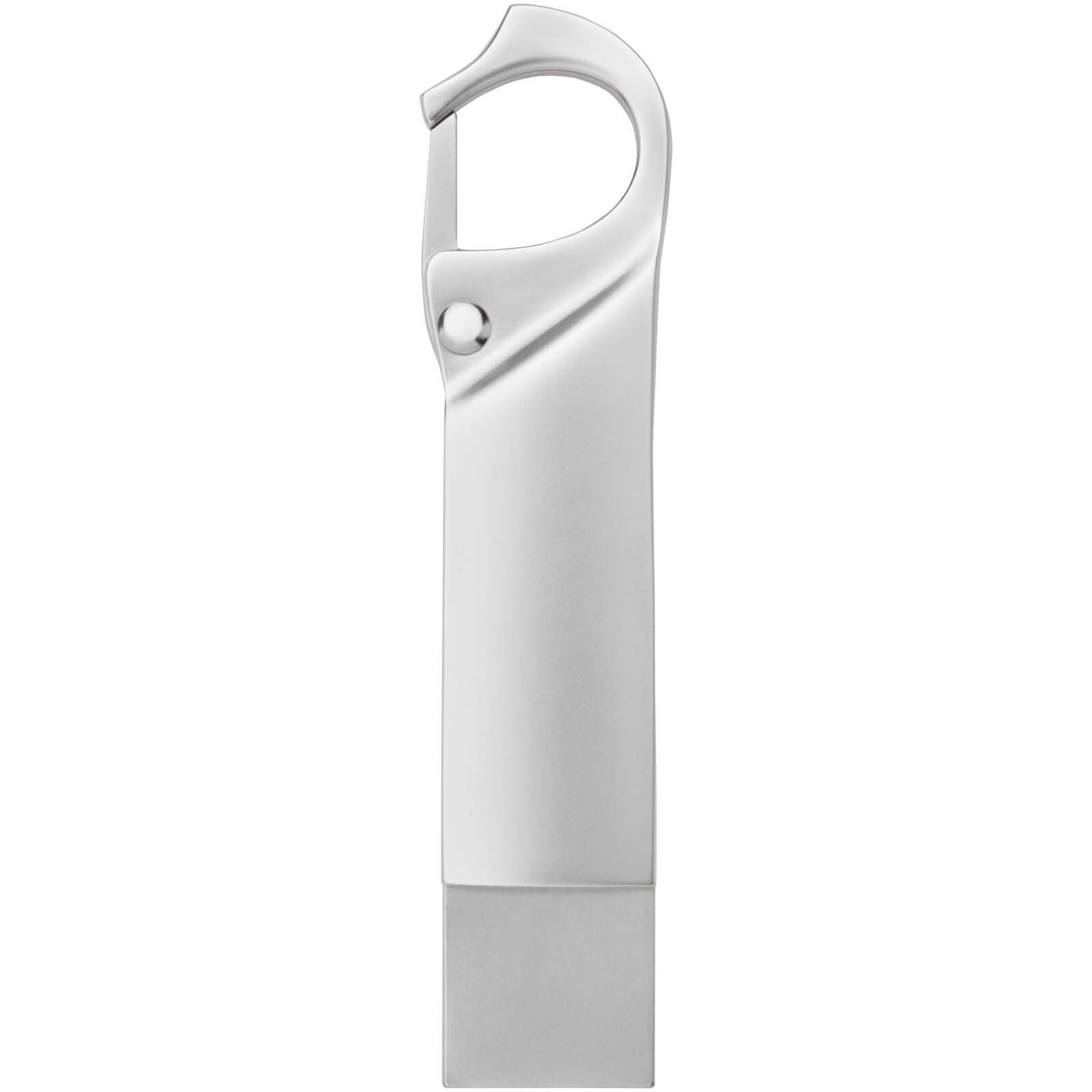 Typ C USB Stick 3.0 mit Karabiner - silber - 64 GB-650