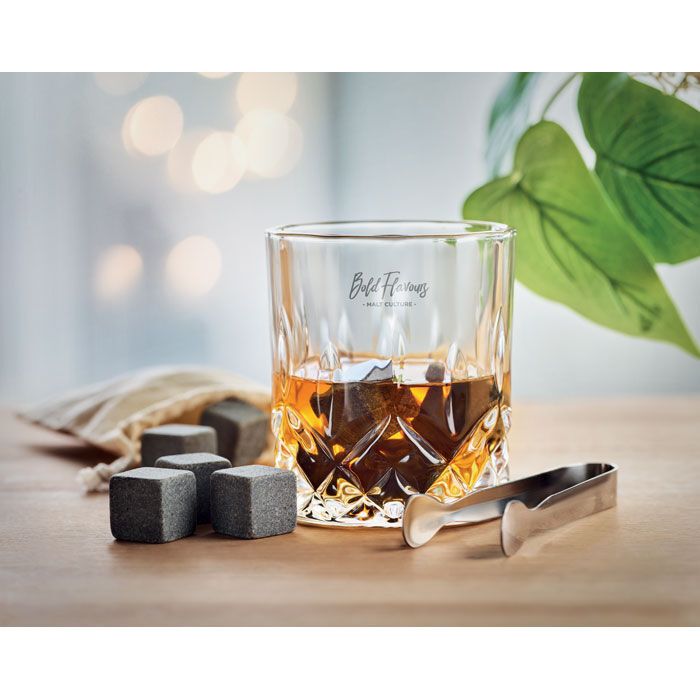 Whisky Set in Bambus Box INVERNESS - holz-460