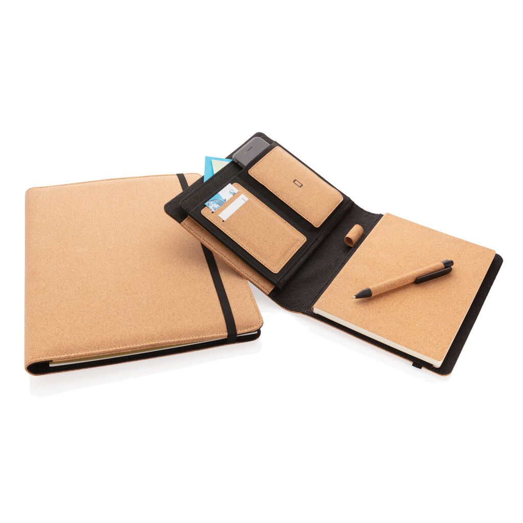 Deluxe Kork Portfolio A4 mit Stift - braun-66