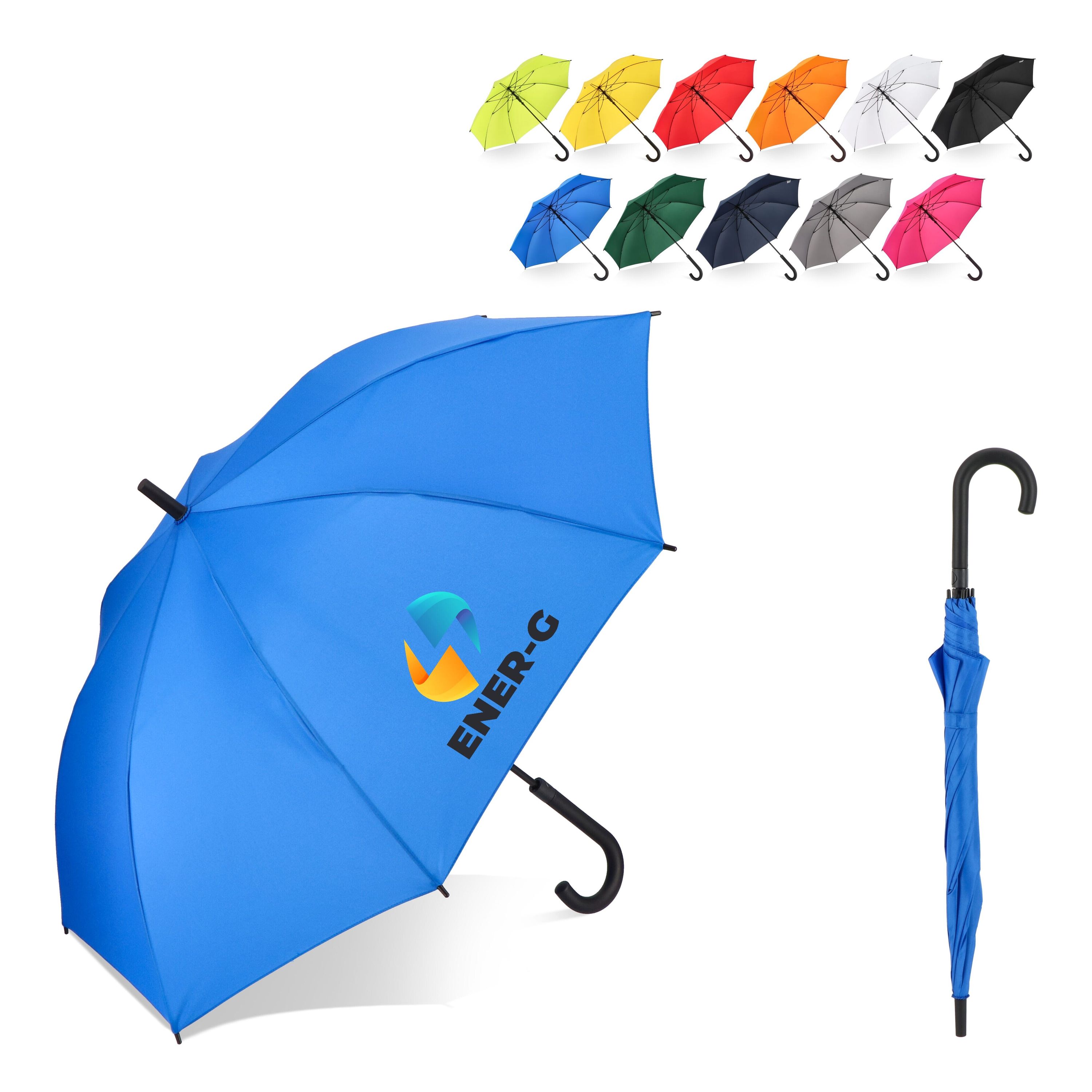 Verdure 190T Pongee 23 windproof Hakenschirm Auto open - blau-267