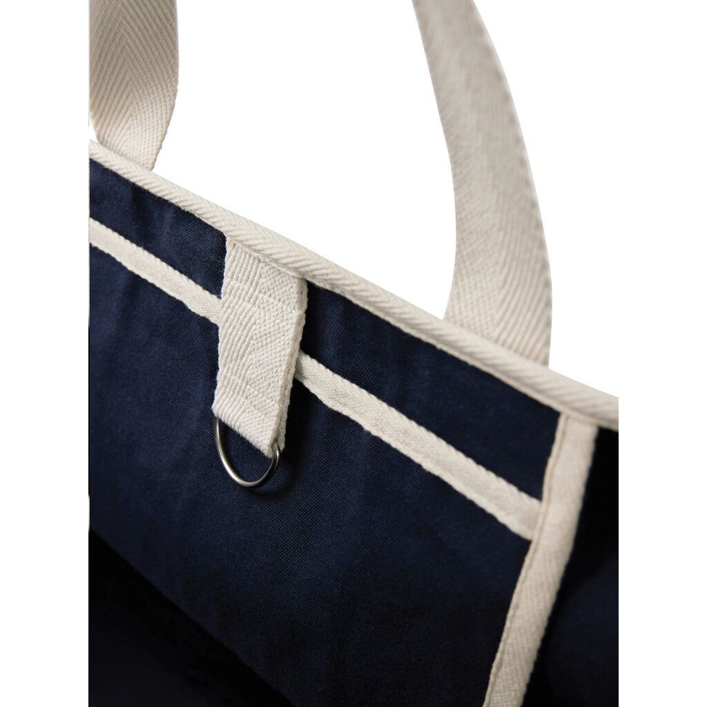 VINGA Volonne AWARE™ Strandtasche aus recyceltem Canvas - blau-776