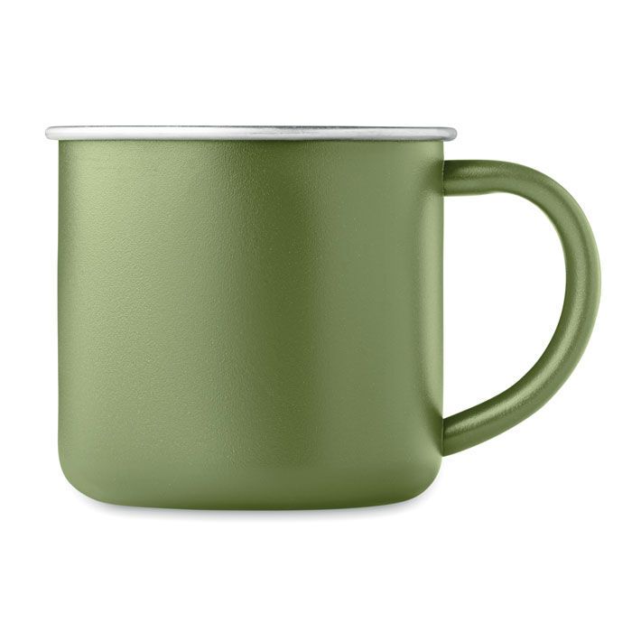 Becher recycelter Edelstahl 300 ml CARIBU - dunkelgrün-123
