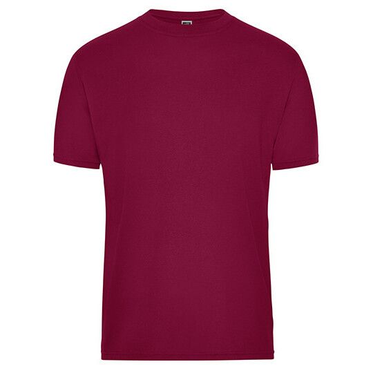 Men´s Bio Workwear T-Shirt - wine-270